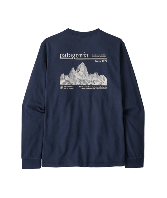 Patagonia Long-Sleeved Midweight Hut Tripper Skyline T-Shirt 2027