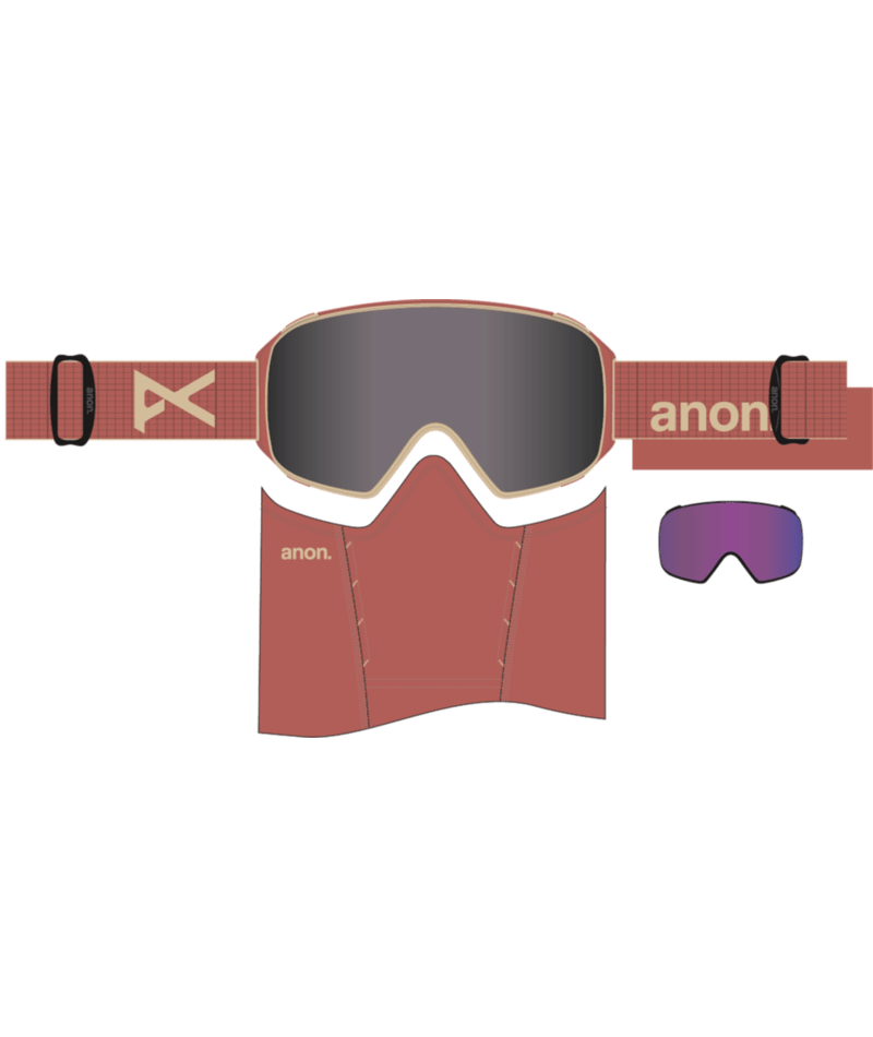 Load image into Gallery viewer, Anon M4S Goggles (Cylindrical) + Bonus Lens + MFI® Face Mask 2027
