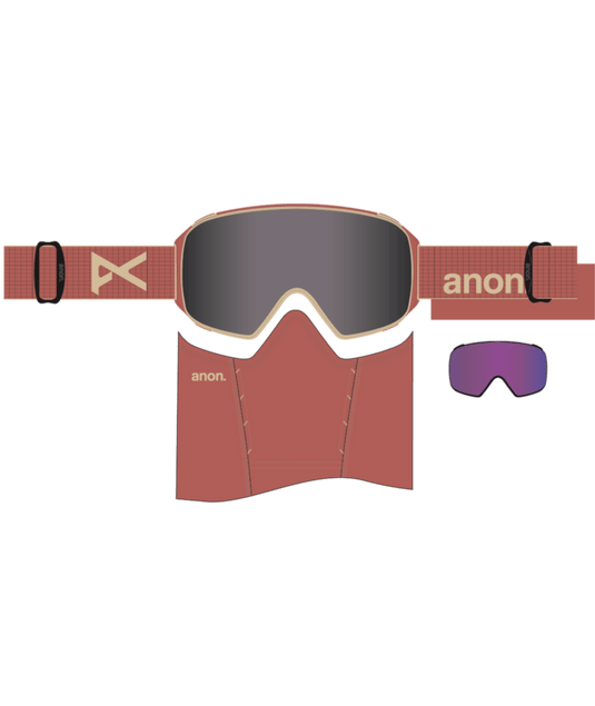 Anon M4S Goggles (Cylindrical) + Bonus Lens + MFI® Face Mask 2027