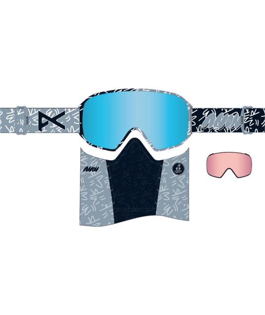Anon M4 Goggles (Cylindrical) + Bonus Lens + MFI® Face Mask 2027
