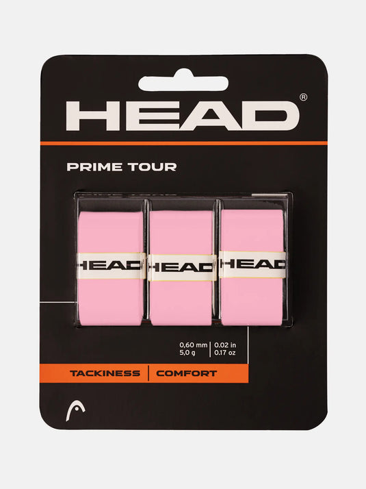 Head Prime Tour (3pk) Tennis Overgrip - Ski & Tennis Station