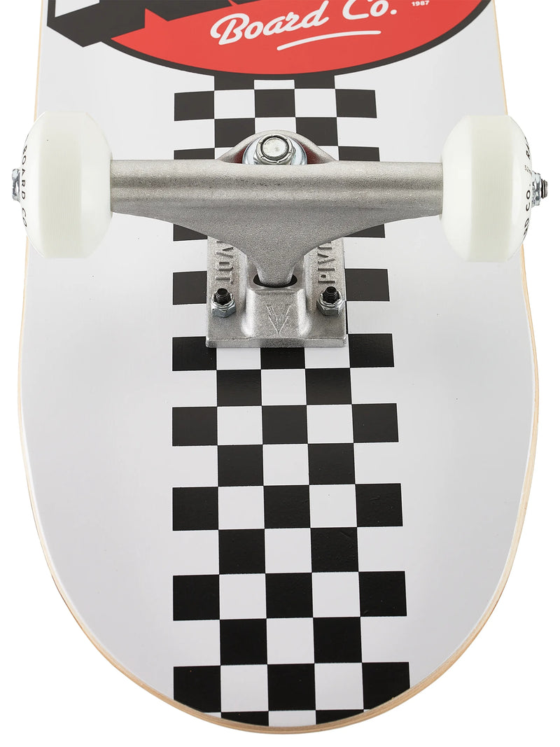 Load image into Gallery viewer, RAD Board Co. Checker Stripe Complete Skateboard - 7.75&quot; x 31
