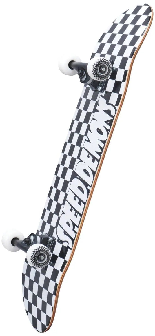 Speed Demon Checkers Soft Top Complete Skateboard