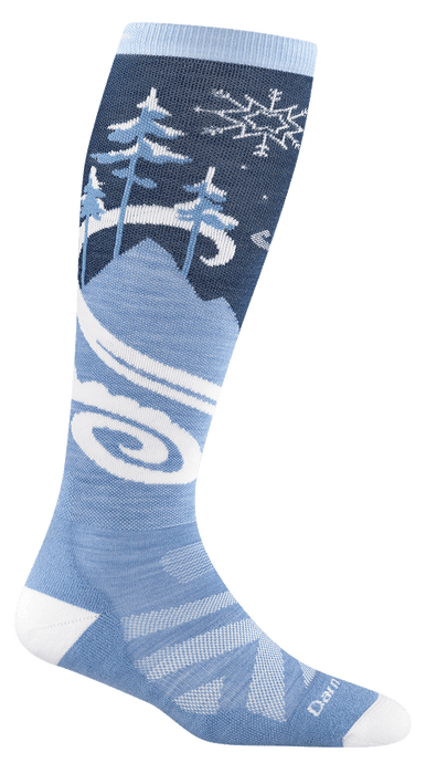 Darn Tough Women's Swirlwind OTC Lightweight With Cushion Ski Socks